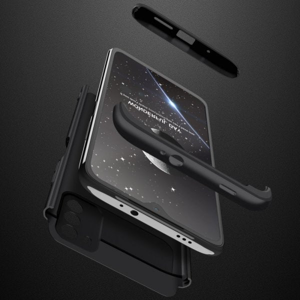 GKK Xiaomi Redmi 9T Cover Tredelt Sort