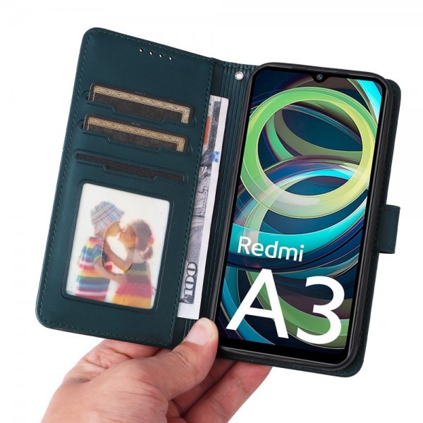Betopnice Xiaomi Redmi A3 Etui med Aftageligt Cover 005 Blå