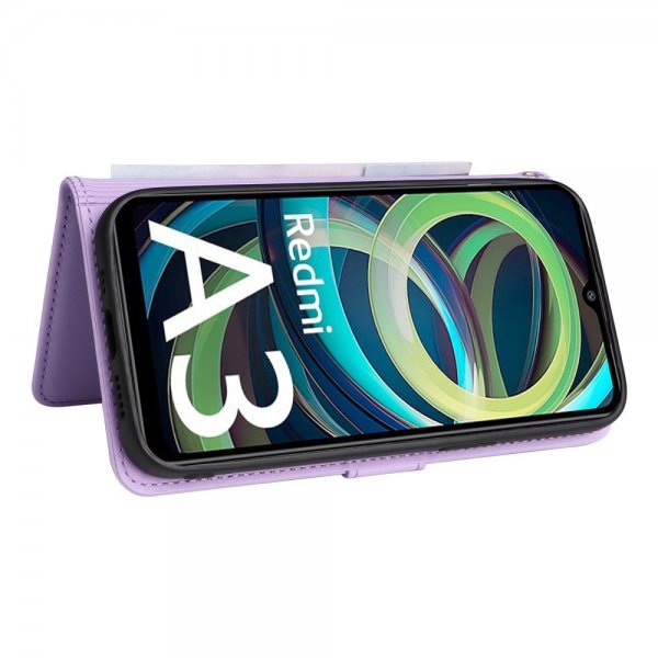 Betopnice Xiaomi Redmi A3 Etui med Aftageligt Cover 005 Lilla