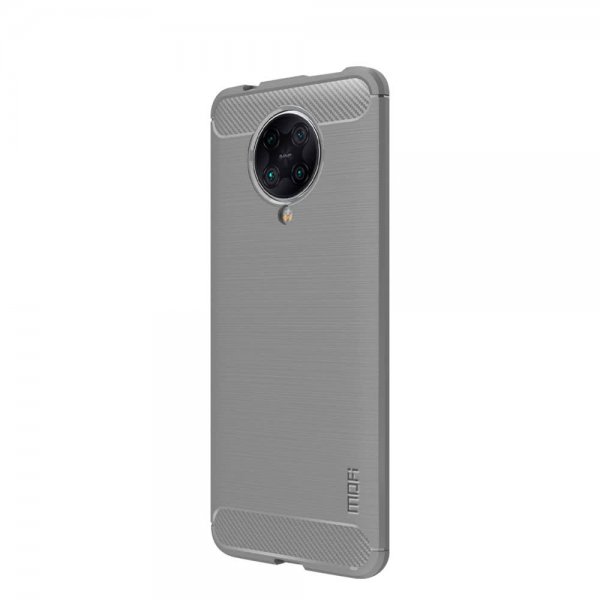 Mofi Xiaomi Redmi K30 Pro Cover Børstet Kulfibertekstur Grå