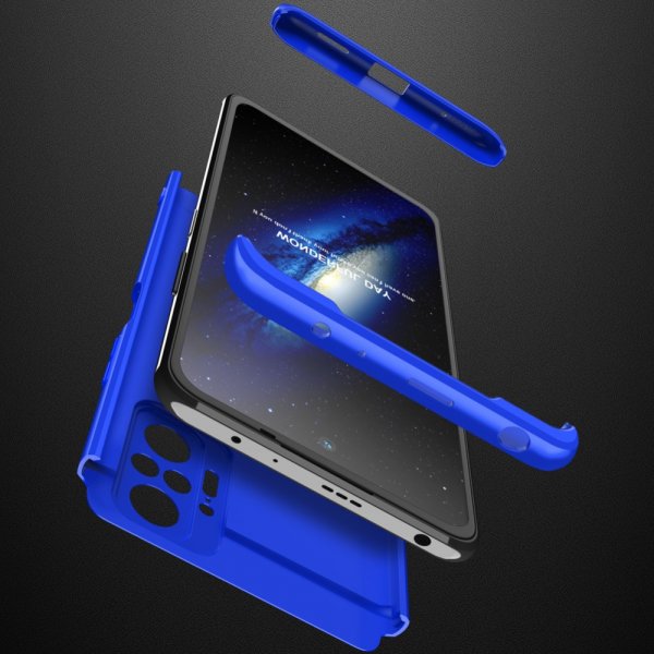 GKK Xiaomi Redmi Note 10 Pro Skal Tredelt Blå