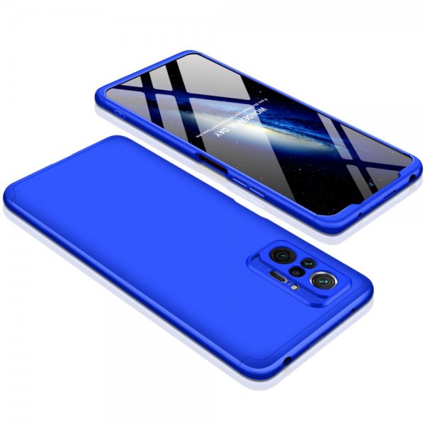 GKK Xiaomi Redmi Note 10 Pro Skal Tredelt Blå