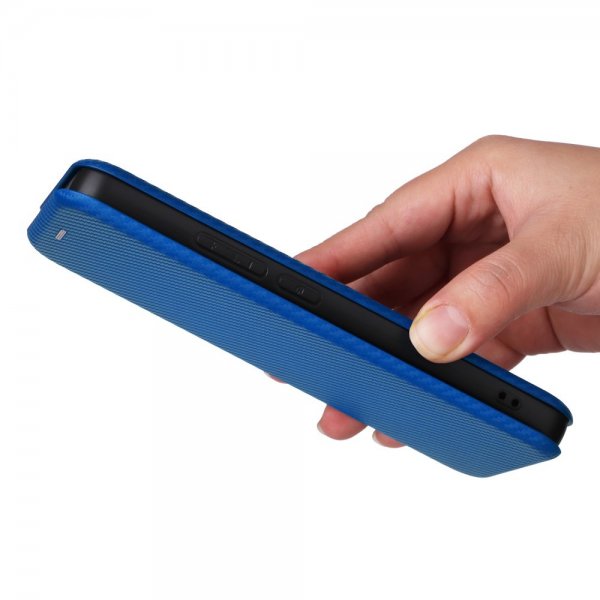 Xiaomi Redmi Note 13 4G Etui Kulfibertekstur Blå