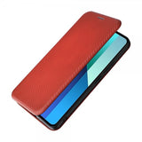 Xiaomi Redmi Note 13 4G Cover Kulfibertekstur Brun