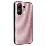 Xiaomi Redmi Note 13 4G Cover Kulfibertekstur Rosaguld