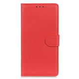 Xiaomi Redmi Note 13 4G Etui Litchi Rød