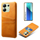 Xiaomi Redmi Note 13 4G Cover med to Kortlommer Lysebrun