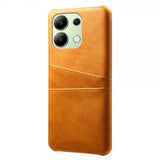 Xiaomi Redmi Note 13 4G Cover med to Kortlommer Lysebrun