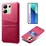 Xiaomi Redmi Note 13 4G Cover med to Kortlommer Magenta