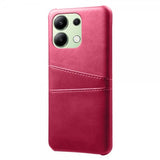 Xiaomi Redmi Note 13 4G Cover med to Kortlommer Magenta