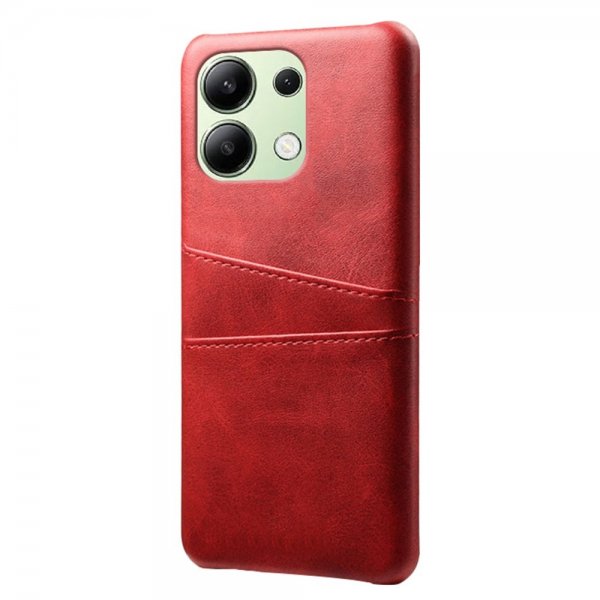 Xiaomi Redmi Note 13 4G Cover med to Kortlommer Rød