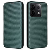 Xiaomi Redmi Note 13 5G Cover Kulfibertekstur Grøn