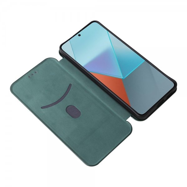 Xiaomi Redmi Note 13 5G Cover Kulfibertekstur Grøn