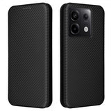 Xiaomi Redmi Note 13 5G Etui Kulfibertekstur Sort