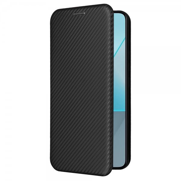 Xiaomi Redmi Note 13 5G Etui Kulfibertekstur Sort