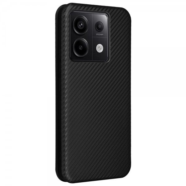 Xiaomi Redmi Note 13 5G Etui Kulfibertekstur Sort