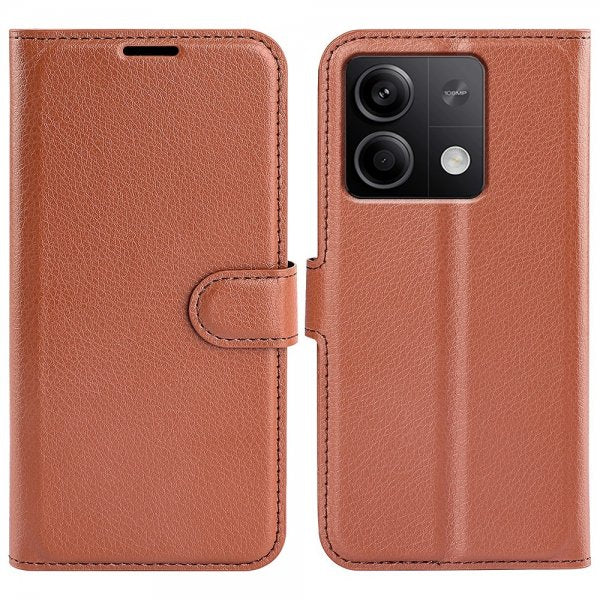 Xiaomi Redmi Note 13 5G Etui Litchi Brun