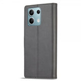 Lc.Imeeke Xiaomi Redmi Note 13 5G Cover med Kortrum Stativfunktion Grå