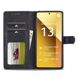 Lc.Imeeke Xiaomi Redmi Note 13 5G Etui med Kortlomme Stativfunktion Sort