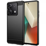 Xiaomi Redmi Note 13 5G Cover Børstet Kulfibertekstur Sort