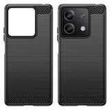 Xiaomi Redmi Note 13 5G Cover Børstet Kulfibertekstur Sort