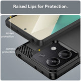 Xiaomi Redmi Note 13 5G Cover Børstet Kulfibertekstur Sort