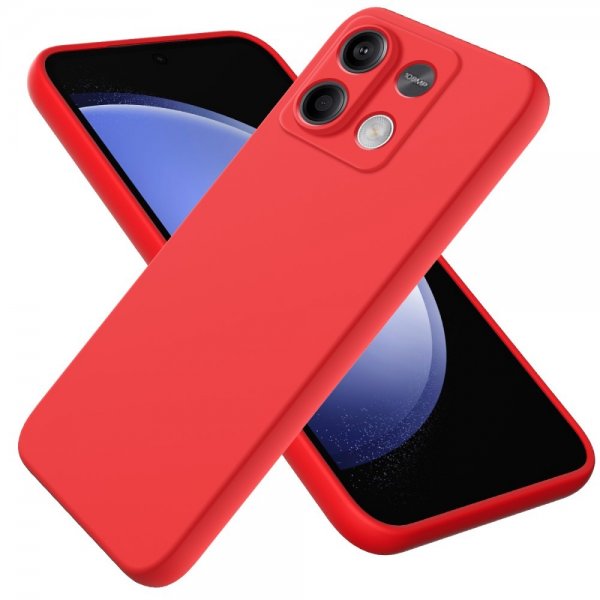 Xiaomi Redmi Note 13 5G Cover med Rem Silikone Rød