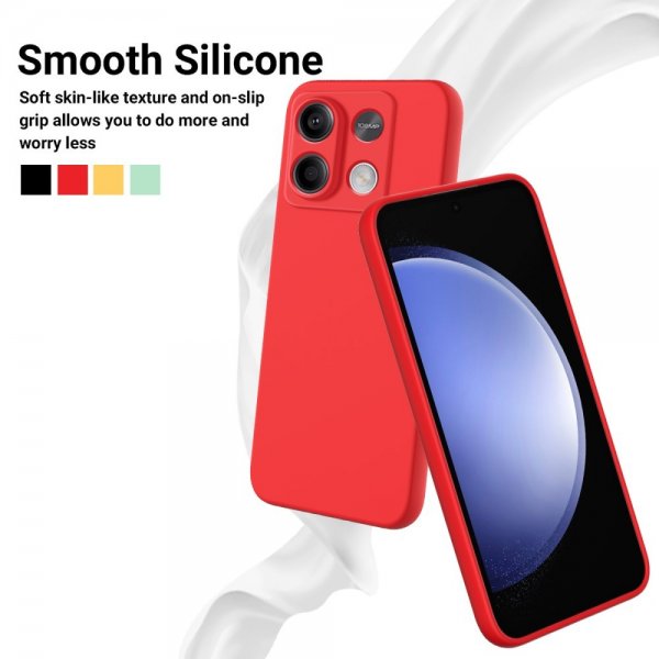 Xiaomi Redmi Note 13 5G Cover med Rem Silikone Rød