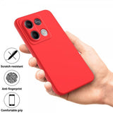 Xiaomi Redmi Note 13 5G Cover med Rem Silikone Rød