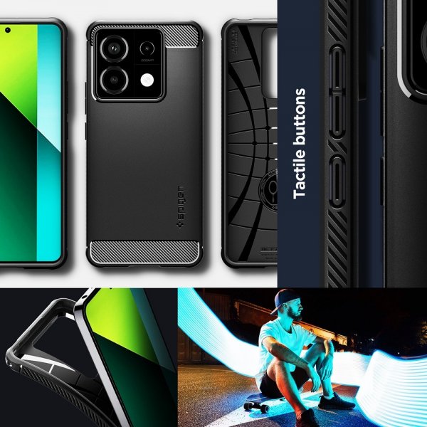 Spigen Xiaomi Redmi Note 13 Pro 5G Cover Rugged Armor Mat Sort