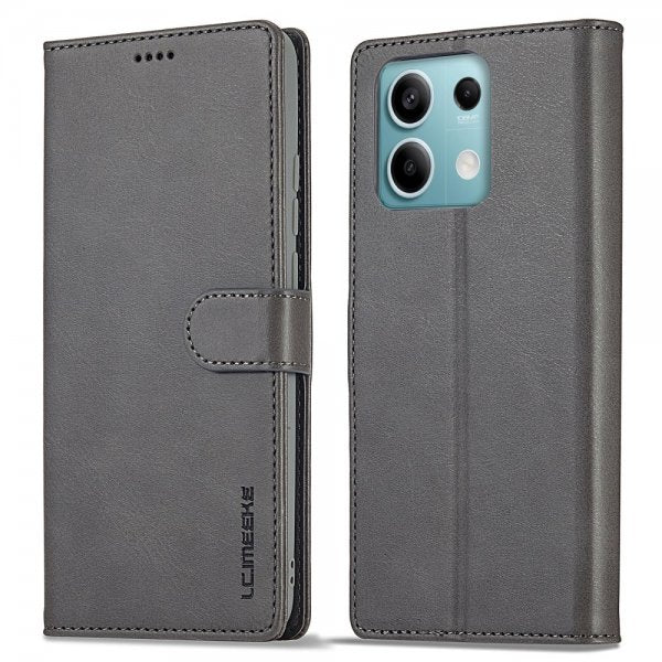 Lc.Imeeke Xiaomi Redmi Note 13 Pro 5G Etui med Kortlomme Standfunktion Grå