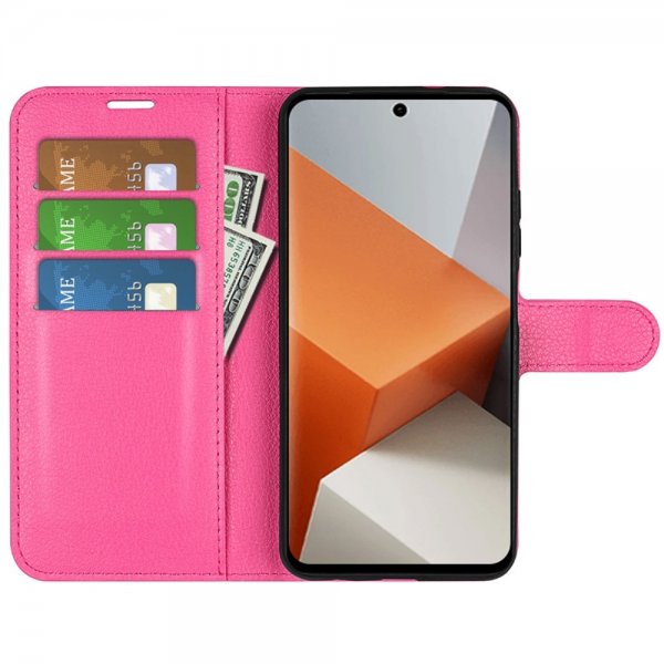 Xiaomi Redmi Note 13 Pro Plus 5G Cover Litchi Magenta