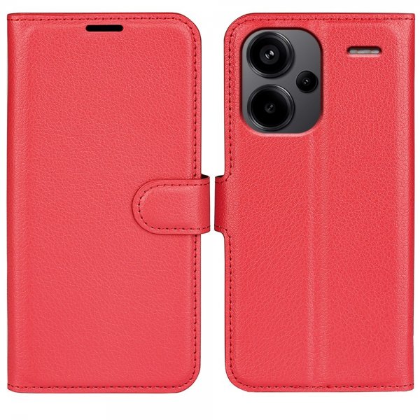 Xiaomi Redmi Note 13 Pro Plus 5G Cover Litchi Rød