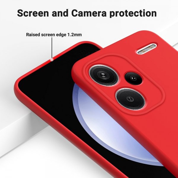 Xiaomi Redmi Note 13 Pro Plus 5G Cover med Rem Silikone Rød