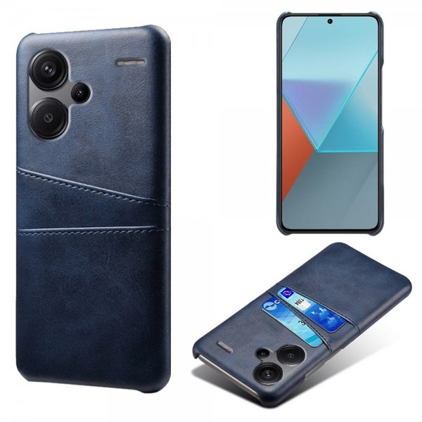 Xiaomi Redmi Note 13 Pro Plus 5G Cover med to Kortlommer Blå