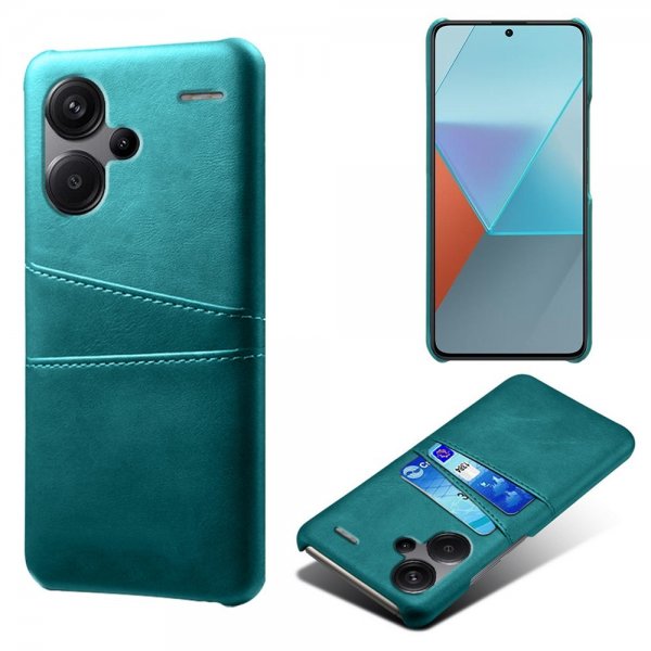Xiaomi Redmi Note 13 Pro Plus 5G Cover med to Kortlommer Grøn