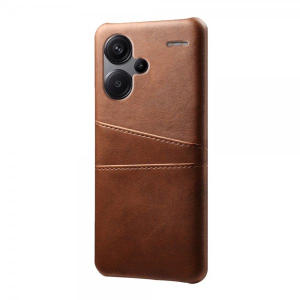 Xiaomi Redmi Note 13 Pro Plus 5G Cover med to kortlommer Mørkebrun