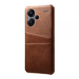 Xiaomi Redmi Note 13 Pro Plus 5G Cover med to kortlommer Mørkebrun