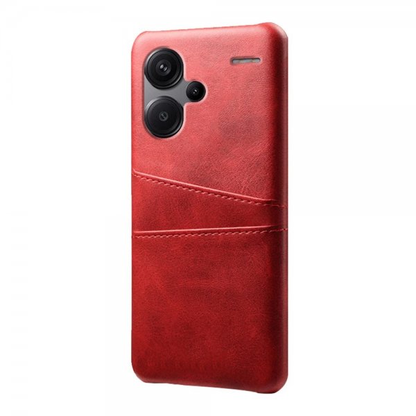 Xiaomi Redmi Note 13 Pro Plus 5G Cover med to Kortlommer Rød