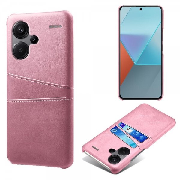 Xiaomi Redmi Note 13 Pro Plus 5G Cover med to Kortlommer Rosaguld
