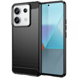 Xiaomi Redmi Note 13 Pro 5G Cover Børstet Kulfibertekstur Sort