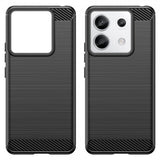 Xiaomi Redmi Note 13 Pro 5G Cover Børstet Kulfibertekstur Sort