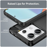 Xiaomi Redmi Note 13 Pro 5G Cover Børstet Kulfibertekstur Sort