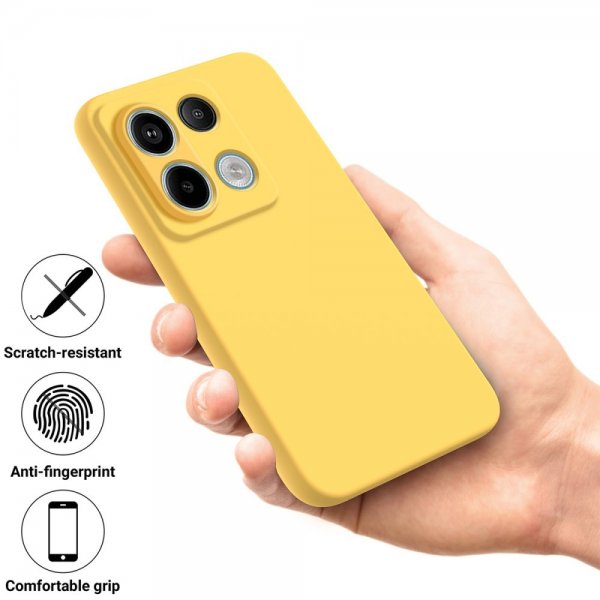 Xiaomi Redmi Note 13 Pro 5G Cover med Rem Silikone Gul