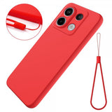 Xiaomi Redmi Note 13 Pro 5G Cover med Rem Silikone Rød