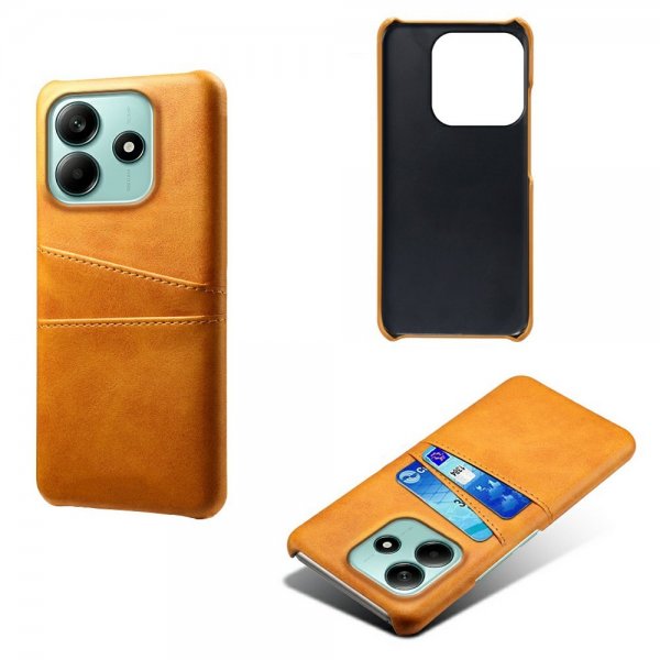 Xiaomi Redmi Note 14 5G Cover med to Kortlommer Lysebrun