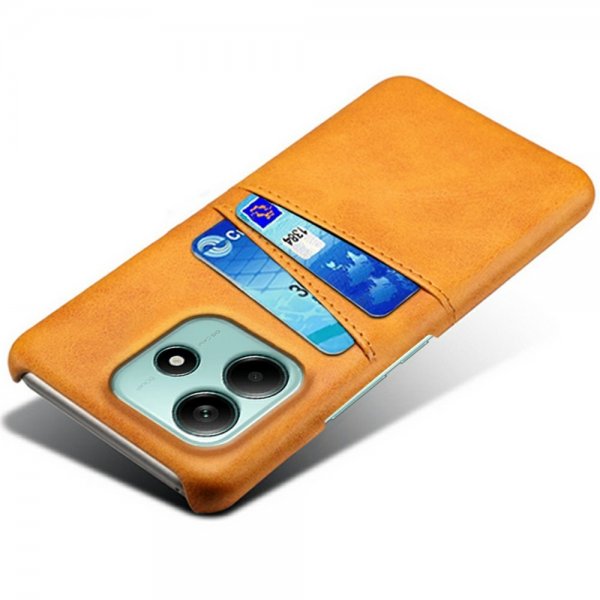 Xiaomi Redmi Note 14 5G Cover med to Kortlommer Lysebrun