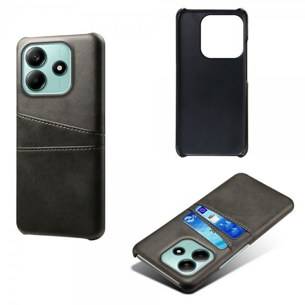 Xiaomi Redmi Note 14 5G Cover med to Kortlommer Sort