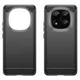 Xiaomi Redmi Note 14 Pro Plus 5G Cover Børstet Kulfibertekstur Sort
