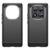 Xiaomi Redmi Note 14 Pro 5G Cover Børstet Kulfibertekstur Sort